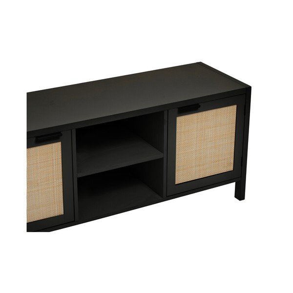 Melns TV galdiņš 120x52x38 cm Sherman – Premier Housewares-image-4