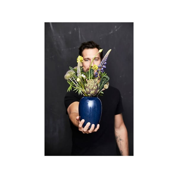 Tumši zila akmensmasas vāze (augstums 20 cm) Gastro Blue – Bitz-image-4