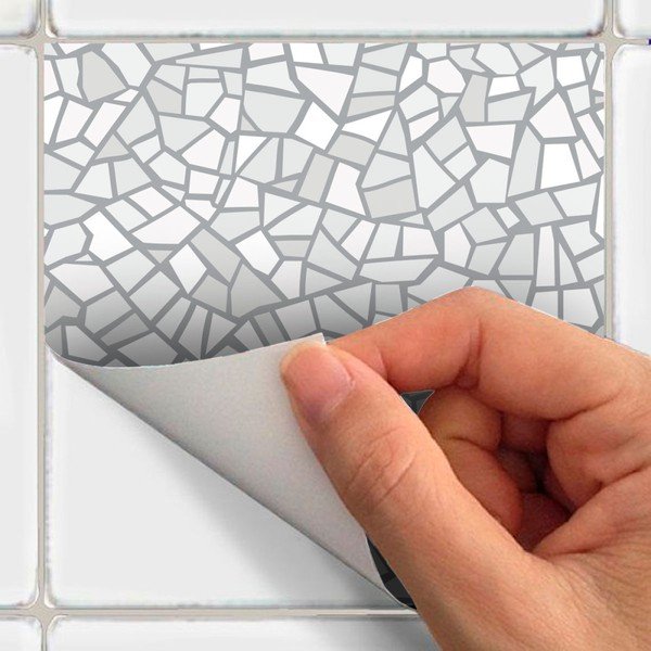 24 sienu uzlīmju komplekts Ambiance Cement Tile Stickers Terrazzo Waldo, 15 x 15 cm-image-1