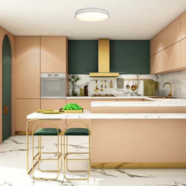 Balta LED griestu lampa 40x40 cm Montana – Candellux Lighting-image-1