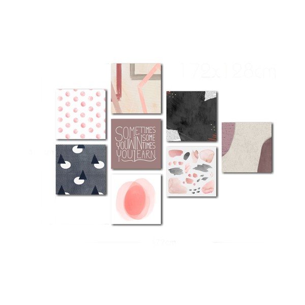 8 gleznu komplekts Insigne Pink