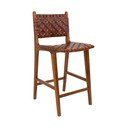 Brūns tīkkoka masīvkoka bāra krēsls 101 cm Perugia – House Nordic