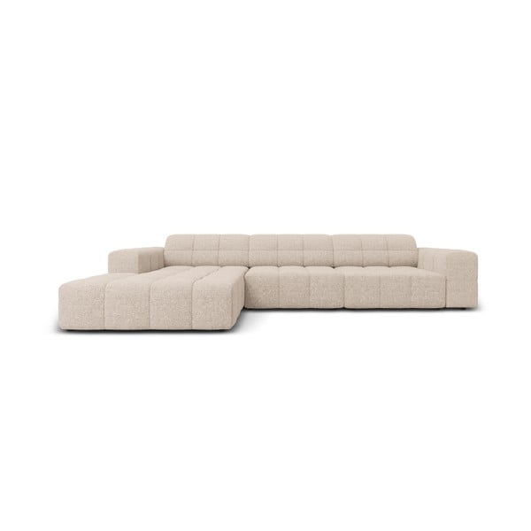 Bēšs stūra dīvāns (ar kreiso stūri) Chicago – Cosmopolitan Design