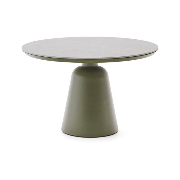 Apaļš dārza ēdamgalds ar keramikas virsmu ø 120 cm Tudons – Kave Home-image-2