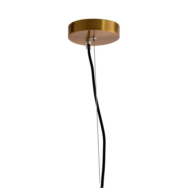 Dzintara dzeltena piekaramā lampa ar stikla abažūru Leona – Light & Living-image-3