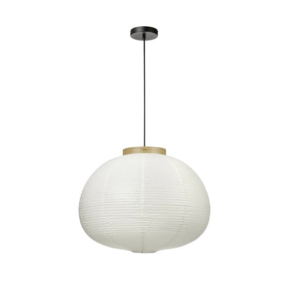 Balta piekaramā lampa ar papīra abažūru ø 60 cm Kami – Blomus