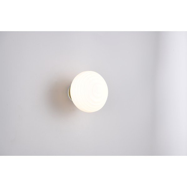 Balta stikla LED sienas lampa ar USB ø 15,5 cm Earl – Reality-image-2