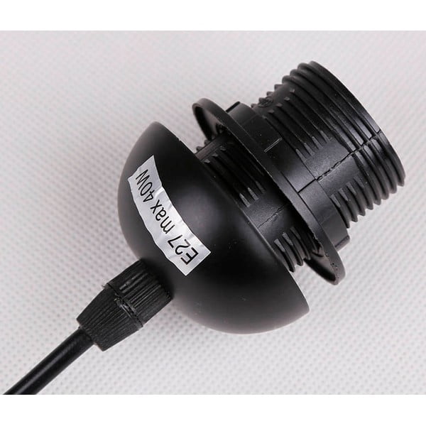 Melna piekaramā lampa ar stikla abažūru 10x65 cm Bistro – Candellux Lighting-image-3