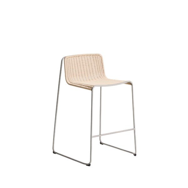 Bēšs metāla dārza bāra krēsls Tavari – Kave Home
