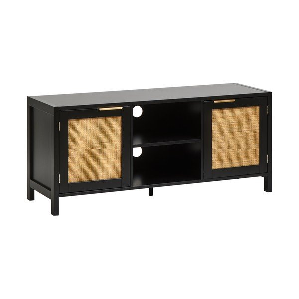 Melns TV galdiņš 120x52x38 cm Sherman – Premier Housewares