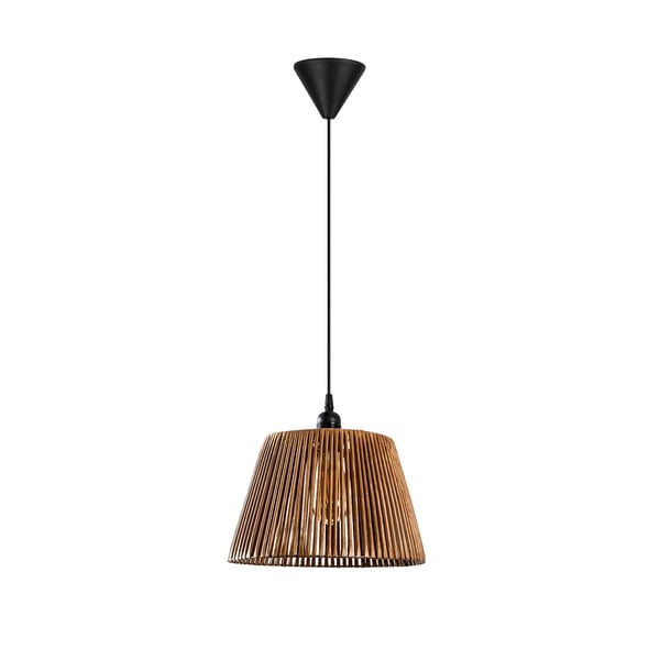 Melna/bēša piekaramā lampa ø 30 cm Cone – Opviq lights