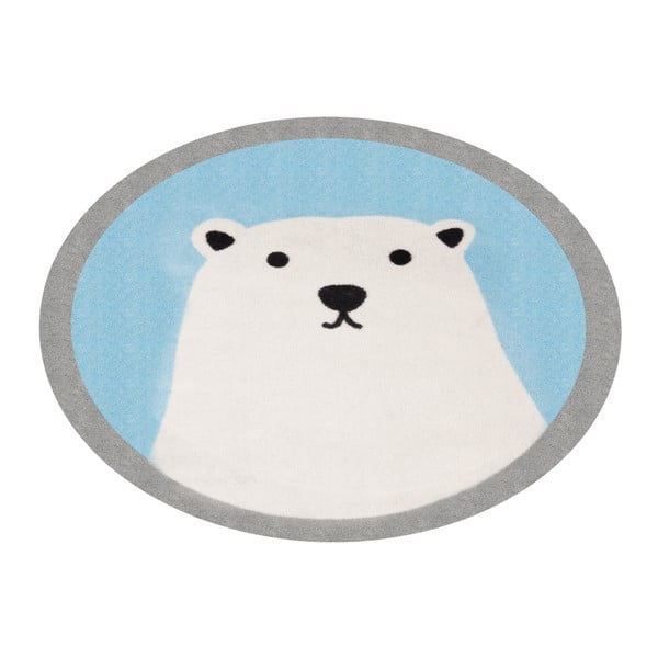 Bērnu paklājs Zala Living Ice Polar Bear, ⌀ 100 cm-image-1
