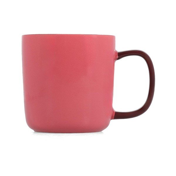 Rozā krūze no sintētiskā kaula porcelāna 370 ml Mae – ONA
