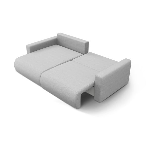 Gaiši pelēks salokāms stūra dīvāns ar uzglabāšanas vietu Belfast – Cosmopolitan Design-image-3