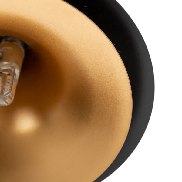 Melna piekaramā lampa ar metāla abažūru ø 36 cm – Ixia-image-1