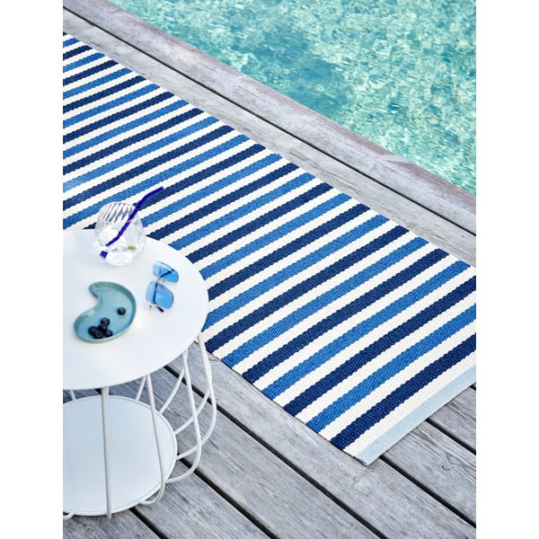 Zils/krēmkrāsas iekštelpu un āra celiņa paklājs 70x240 cm Teo Denim – Pappelina-image-3