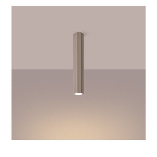 Pelēkbrūna metāla prožektora tipa lampa Gleam – Sollux-image-1