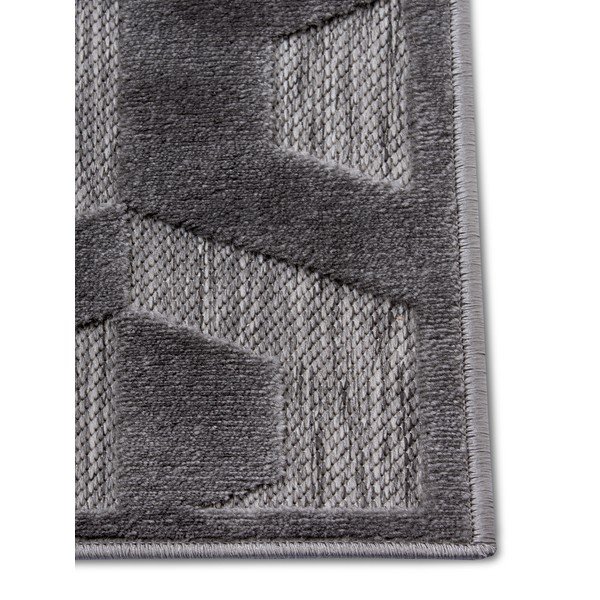 Antracīta pelēks paklājs 200x285 cm Iconic Hexa – Hanse Home-image-3
