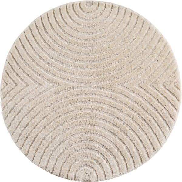 Krēmkrāsas apaļš paklājs no džutas maisījuma ø 160 cm Art 1122 – Ayyildiz Carpets