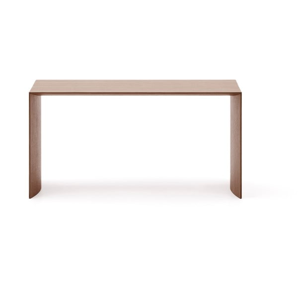 Tumša dabīga toņa žurnālgaldiņš ar riekstkoka imitāciju 45x90 cm Litto – Kave Home-image-4