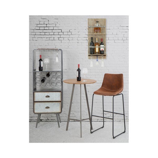 Sienas turētājs pudelēm un glāzēm Mauro Ferretti Bar, 76 x 34 cm-image-1