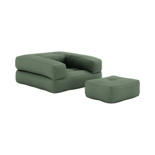 Izlaižams matrača krēsls Karup Design Cube Olive Green