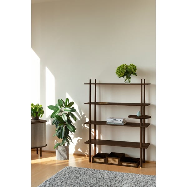 Brūna modulārā plauktu sistēma ar ozolkoka imitāciju 110x148 cm Stories – UMAGE-image-1