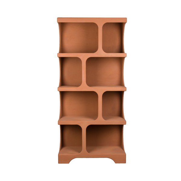 Terakotas oranžs grāmatplaukts 85x180x37 cm Dundee – Dutchbone