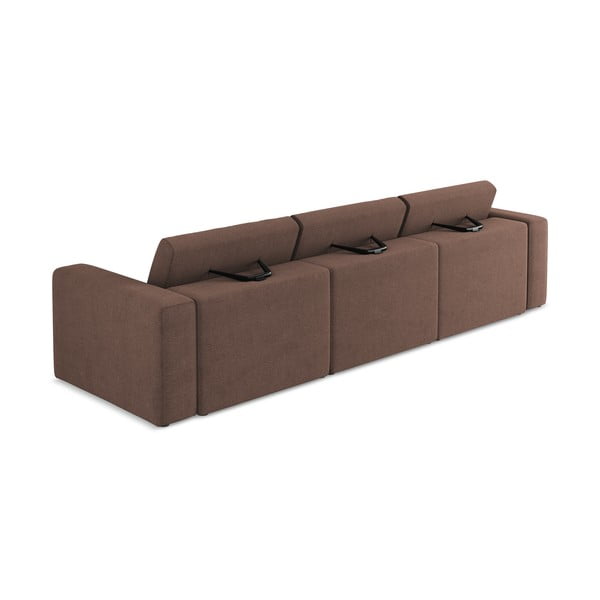 Rozā modulārais dīvāns 314 cm Kalea – Makamii-image-3