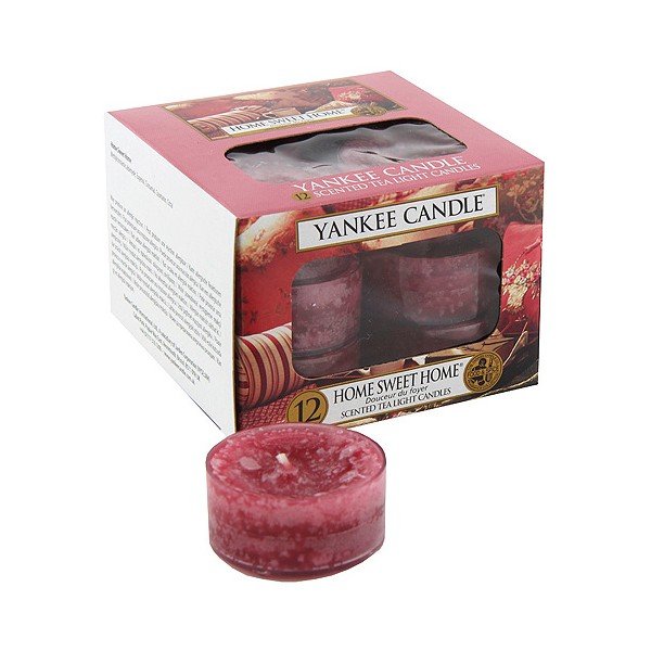12 Yankee Candle Sweet Home aromātisko sveču komplekts, degšanas laiks 4 - 6 stundas
