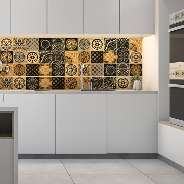 15 sienas uzlīmju komplekts Ambiance Azulejos Tiles San Juan, 10 x 10 cm-image-1