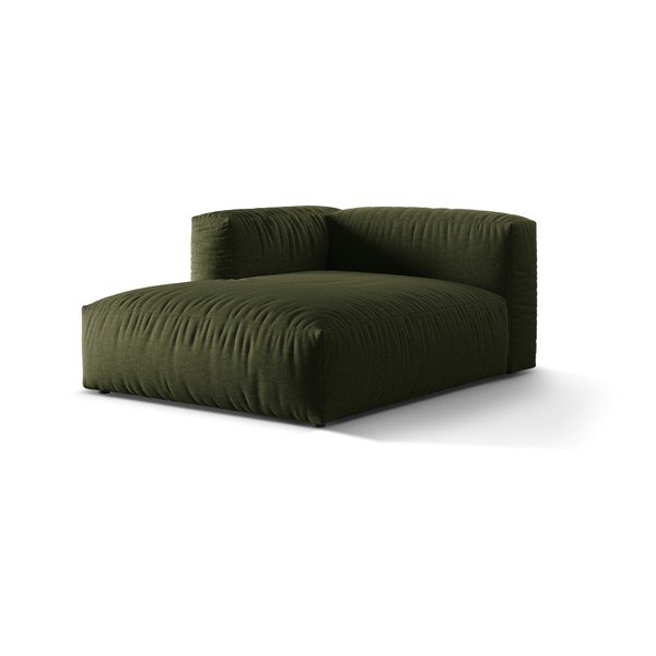 Zaļa modulārā dīvāna daļa (ar kreiso stūri) Martina – Micadoni Home-image-1