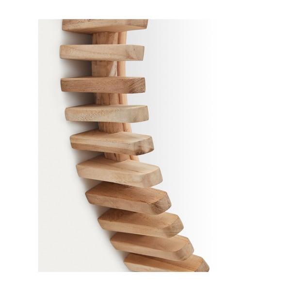 Sienas spogulis ar masīvkoka rāmi ø 60 cm Polke – Kave Home-image-3