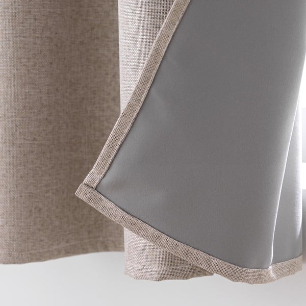 Brūns gaismu necaurlaidīgs aizkars 140x180 cm Crepuscule – douceur d'intérieur-image-3