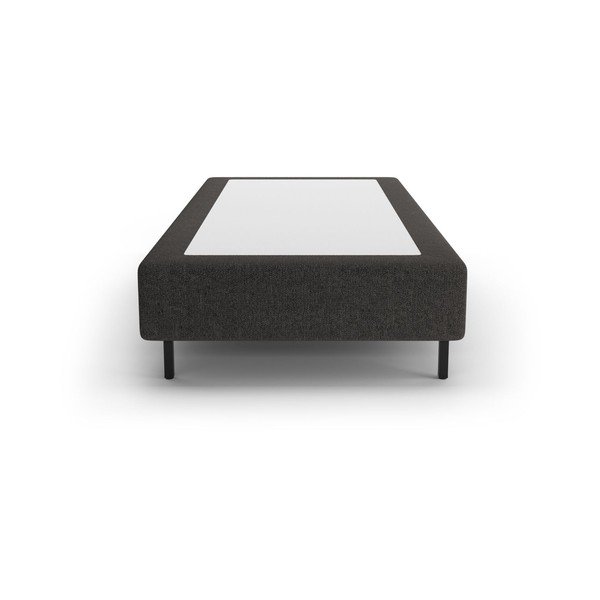 Melna polsterēta vienvietīga gulta bez galvgaļa 90x200 cm Whale – Micadoni -image-2