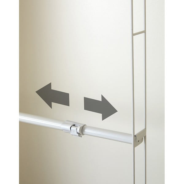 Balts izvelkams drēbju pakaramais Compactor Telescopic Garment Rail-image-4