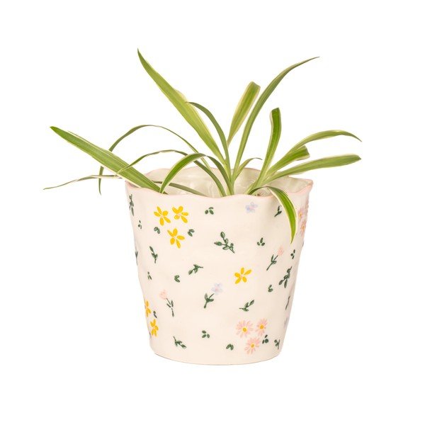 Akmensmasas puķu poda apvalks ø 11 cm Ditsy Floral – Sass & Belle-image-3