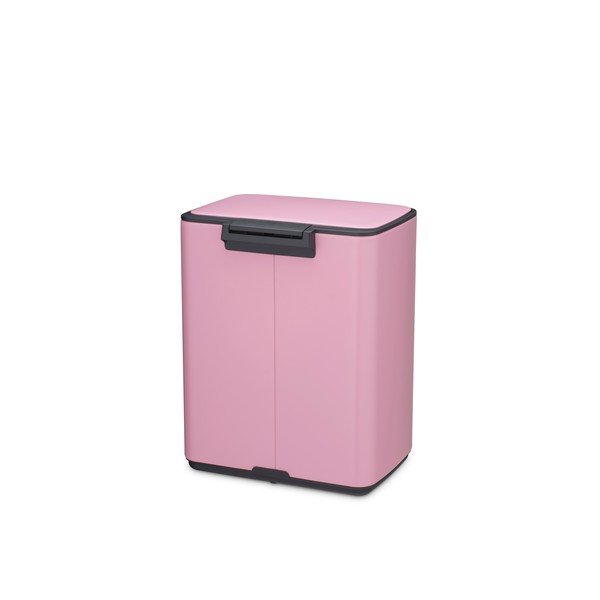 Rozā tērauda atkritumu tvertne ar pedāli 12 l Bo – Brabantia-image-4