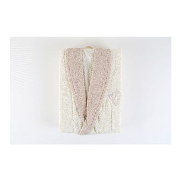 Bēšs 100% kokvilnas halāts Greg, izmērs M/L-image-1