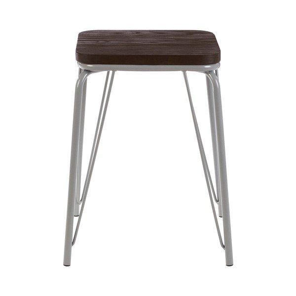 Pelēks/tumša dabīga toņa gobas masīvkoka ķeblis District – Premier Housewares-image-2