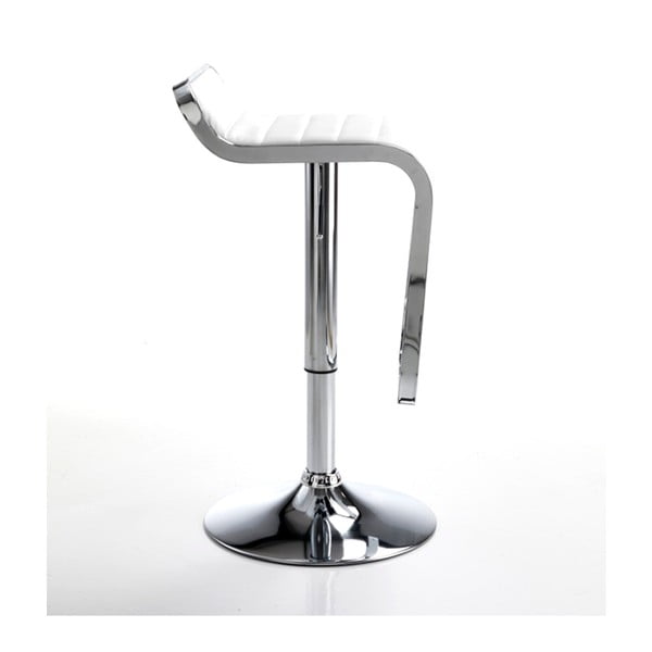 Balts/sudraba krāsas bāra krēsls 67 cm Snappy – Tomasucci-image-2