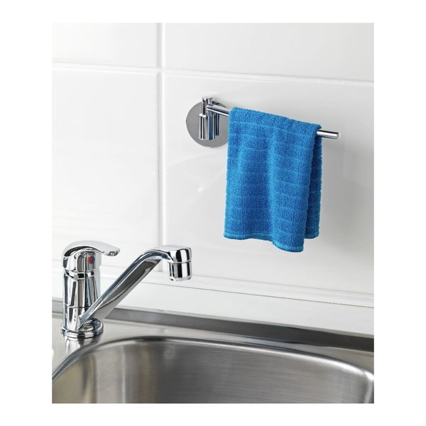 Nerūsējošā tērauda pašturošais dvieļu žāvētājs Wenko Turbo-Loc, slodze līdz 40 kg-image-2