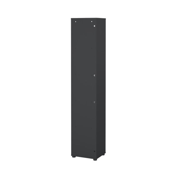 Antracīta pelēks/dabīga toņa grāmatplaukts ar ozolkoka imitāciju 41x205 cm Sign – Tvilum-image-4