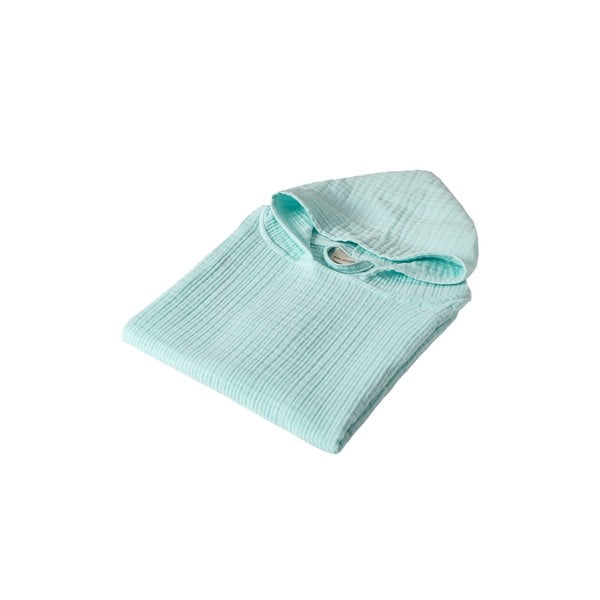 Piparmētru zaļš muslīna bērnu pončo 3–6 gadu vecumam Juno – Foutastic