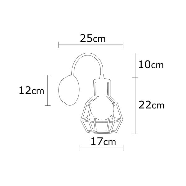 Melna/bronzas krāsas sienas lampa ø 17 cm Kapadokya – Opviq lights-image-3