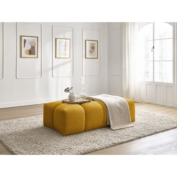 Sinepju dzeltens kāju soliņš no šenila auduma Everest – Bobochic Paris-image-4