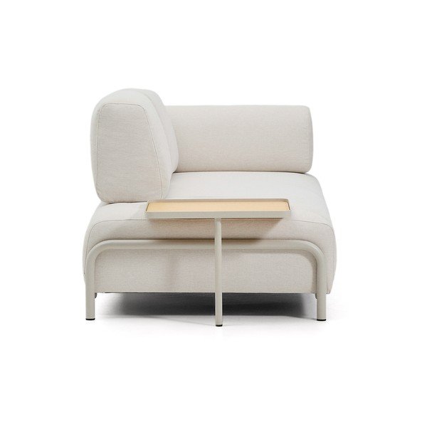 Bēšs modulārais dīvāns no šenila auduma 220 cm Compo – Kave Home-image-3