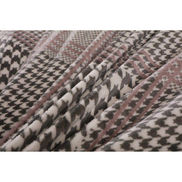 Pelēka vienvietīga mikroplīša gultas veļa 140x200 cm – My House-image-2