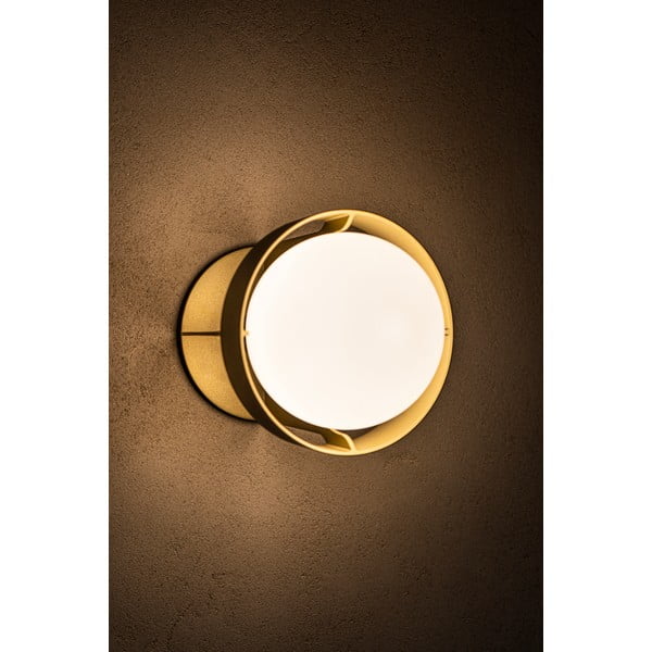 Zelta krāsas sienas lampa ar regulējamu spilgtumu Loop – tala-image-3