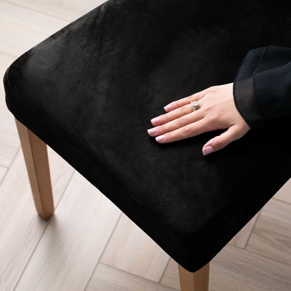 Melni uzvelkami pārvalki krēslam (4 gab.) 48 cm Sento – Restilo-image-1